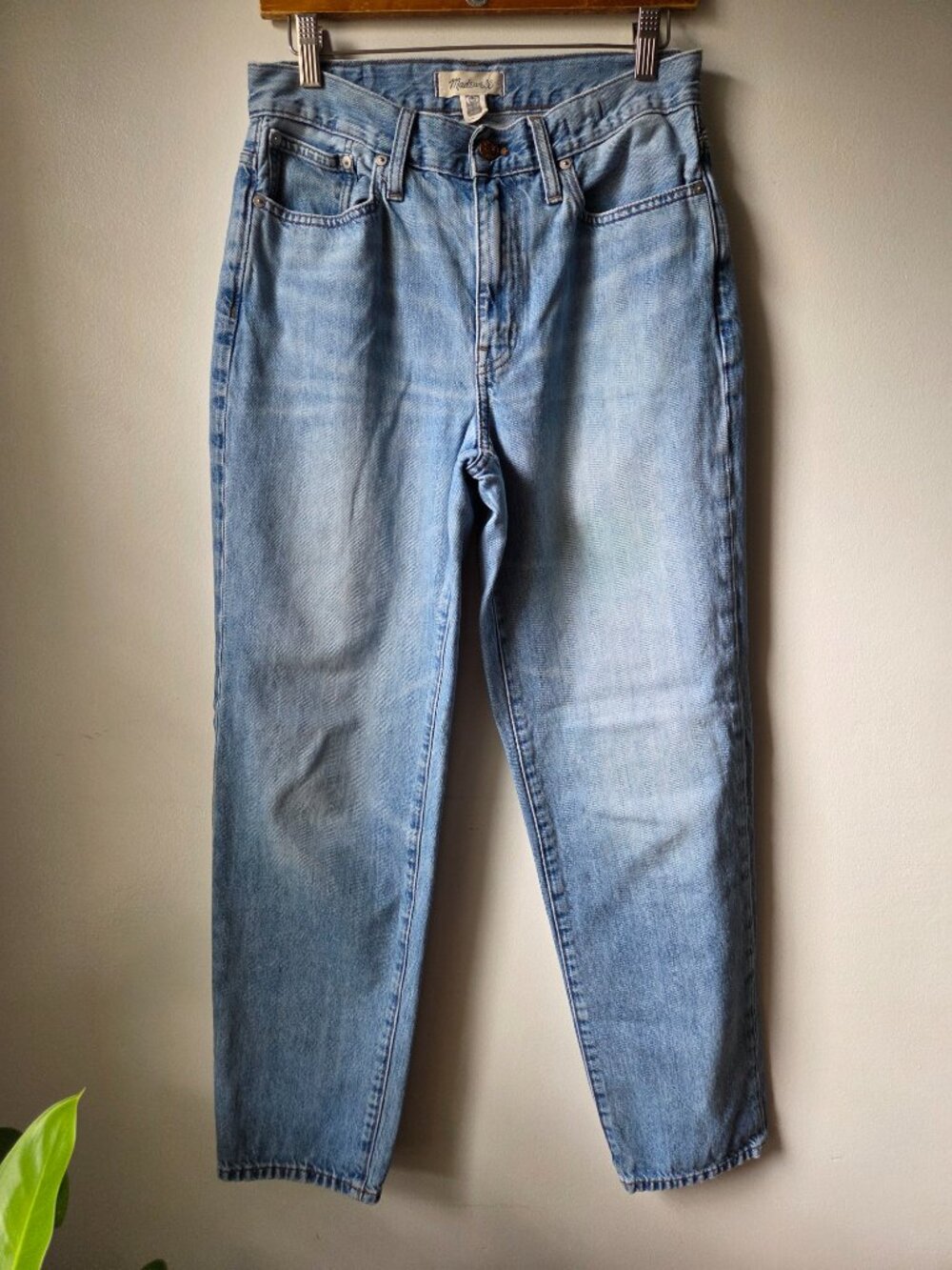 MADEWELL THE SLOUCHY BOYJEAN LIGHT WASH SIZE 26